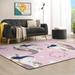 Anyway.go Area Rug Non Slip Absorbent Comfort Soft Floor Carpet Yoga Mat for Indoor Outdoor Entryway Living Room Bedroom Home Decor 60 x 39inch Cute Unicorns Heads