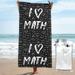 Adobk I Love Math Beach Towel 31.5 X63 Sand Free Quick Dry Towel Travel Towel Swim Pool Gym Camping For Adults Women Men Kids Beach Accessories Vacation Gift