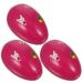 Toy Childrens Toys 3 Pcs Musical Maracas Sand Eggs Small Pink Wood Parent-child Baby