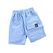 gvdentm Boys Soccer Shorts Boy s Summer Boho Paisley Print Drawstring High Waisted Shorts Blue 150