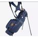 NEW Sun Mountain Mid Stripe Navy/Frost Dual Strap 14-Way Golf Carry/Stand Bag