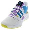 New Balance Juniors` Coco CG1 Tennis Shoes White and Spice Blue ( 1 )
