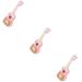 Set of 3 Toys for Girls Childrenâ€™s Toys Decor for Home Guitar Musical Gift Kid Guitar Instruments Kids Guitar Simulation Guitar Music Electronic Plastic Toddler