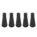 5Pcs 6mm Archery Arrow Tips Soft Rubber Arrowheads Rubber Blunt Point Broad Heads for Hunting Shooting Arrows Training Equipment Black