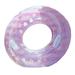 Glitter Swimming Ring Pool Float Swim Ring Tube Heart Printed for Summer Beach Pool Floating Toys ( Purple )