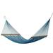 Original Pawleys Island Single Coastal Blue Duracord Rope Hammock with Extension Chains and Tree Hooks 12 ft. L X 50 in. W