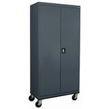 Sandusky Lee 36 W x 24 D x 78 H Steel Transport Mobile Wardrobe