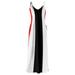 VBARHMQRT Plus Size Gowns and Evening Dresses Summer Casual Fashion Low Neck Sleeveless Print Long Dress Casual Summer Dress V Neck Sleeveless Tank Dress Beach Dress Swing Dress