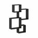 Furinno Rossi Interweave Wall Mount Floating Cube Shelf Set of 4 Espresso