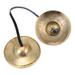 Thehandy Positive Energy Ring Bell Tibetan Cymbal for Religious Ceremony Pure Copper Manual Brass