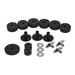 OWSOO Drum Replacement Kit Of 18 Pcs Stand Hi-hat Clutch Pcs Drum Kit Hi Hat 18 Pcs Drum Hi-hat Clutch Hi Sleeves And Metal Drum Kit Set Siuke Buzhi Set Mbal Stand Laoshe Cup Mbal Mbal