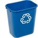 Rubbermaid Deskside Recycling Wastebasket 7 Gallon Blue