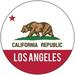 R and R Imports Los Angeles California West Coast Trendy Souvenir 4 Inch Round Magnet