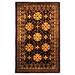 Wool Rug in Maroon Background with Beige Border (2 ft. x 3 ft.)