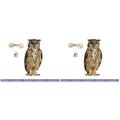 Halloween Owl Hanging Decoration 2 Sets Tree Bird Deterrents for Garden Ornament Yard Stakes Rope