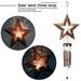MIARHB Wind Chimes Retro Solar Wind Chimes and Star Crackle Glass Ball Wind Chimes A (Awâ€”Multicolor 12.99x10.24x1.18in)