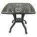 Patio End Table 21 Square Cast Aluminum Outdoor Furniture Desert Bronze