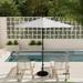 Havenside Home North Bend 9-foot Crank Open Auto-tilt Bronze Finish Patio Umbrella by (Base not included) Natural