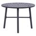 Belmont Home San Marino 42 Round Aluminum Outdoor Dining Table in Black