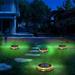 Clearance Under 10$!Solar Lights Outdoor Waterproof Ground Lights With 17 LED Lamp Beads Warm Outdoor Disk Lights In-Ground Lights Garden Lights Landscapes Lights