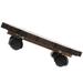 Indoor Plant Pots Planter Stand with Wheels Round Planter Stand Planter Trolley Planter Holders Flower Pot Mobile Tray Base with Wheels Indoor It Can Move Wood