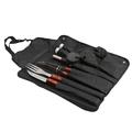 Barbecue Set Portable BBQ Tools Glove Multifunction Apron Wooden Stainless Steel