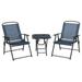 Trappers Peak Folding 3-Piece Seating Patio Set Blue