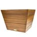 Whitecap 63109 Teak Medium Planter Box - 19 x 19 x 14