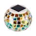 Walmeck Lawn Lamp Solar Lawn Mosaic Lawn Mosaic Solar Landscape Jar Solar Jar Solar Lawn Solar Outdoor Decorative Solar Landscape Jar Mosaic Solar Outdoor