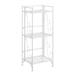 Ergode Xtra Storage 3 Tier Folding Metal Shelf with Scroll Design - Stylish Durable and Convenient Storage Solution for Home and Office
