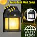 Outdoor Solar Wall LED Light Lantern Motion Sensor Dusk to Dawn Fence Porch Lamp