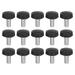 25Pack M5x10mm Threaded Knurled Thumb Screws Zinc Plated Carbon Steel Clamping Knobs Grip Black