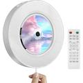 CD Player Wall Mountable with Bluetooth: CD Music Player Portable for Home with Remote Control - HiFi Sound Speaker
