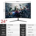 24 inch Curved Monitors PC Gamer 22 inch LCD Monitor 1920*1080p Gaming monitor for laptops HDMI compatible Monitor 75hz displays