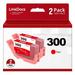 LinkDocs Compatible PFI-300 Red Ink Cartridges Replacement for Canon PFI300 PFI-300 R Ink Cartridge Work for Canon imagePROGRAF PRO 300 Printer (2 Pcs Pack Red)
