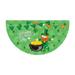 Beppter St. Patrick s Day Decoration StPatrick s Day Fan Flag Outdoor Fence Atmosphere Semicircular Flag Irish Festival Decoration 45 * 90cm/17.7 * 35.4in