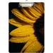Wellsay Yellow Sunflower Close Up Clipboards for Kids Student Women Men Letter Size Plastic Low Profile Clip 9 x 12.5 in Silver Clip