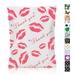 JinRuiKJ Thank You Poly Mailer 10x13 25 Pack - Mailer Poly Bags for Shipping Strong Thick and Self Adhesive Mailing Bags - Cute Packaging Bags for Small Business - Red Lips Printed Mailer Bags
