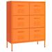 vidaXL Drawer Cabinet Freestanding Storage File Cabinet for Home Office Steel