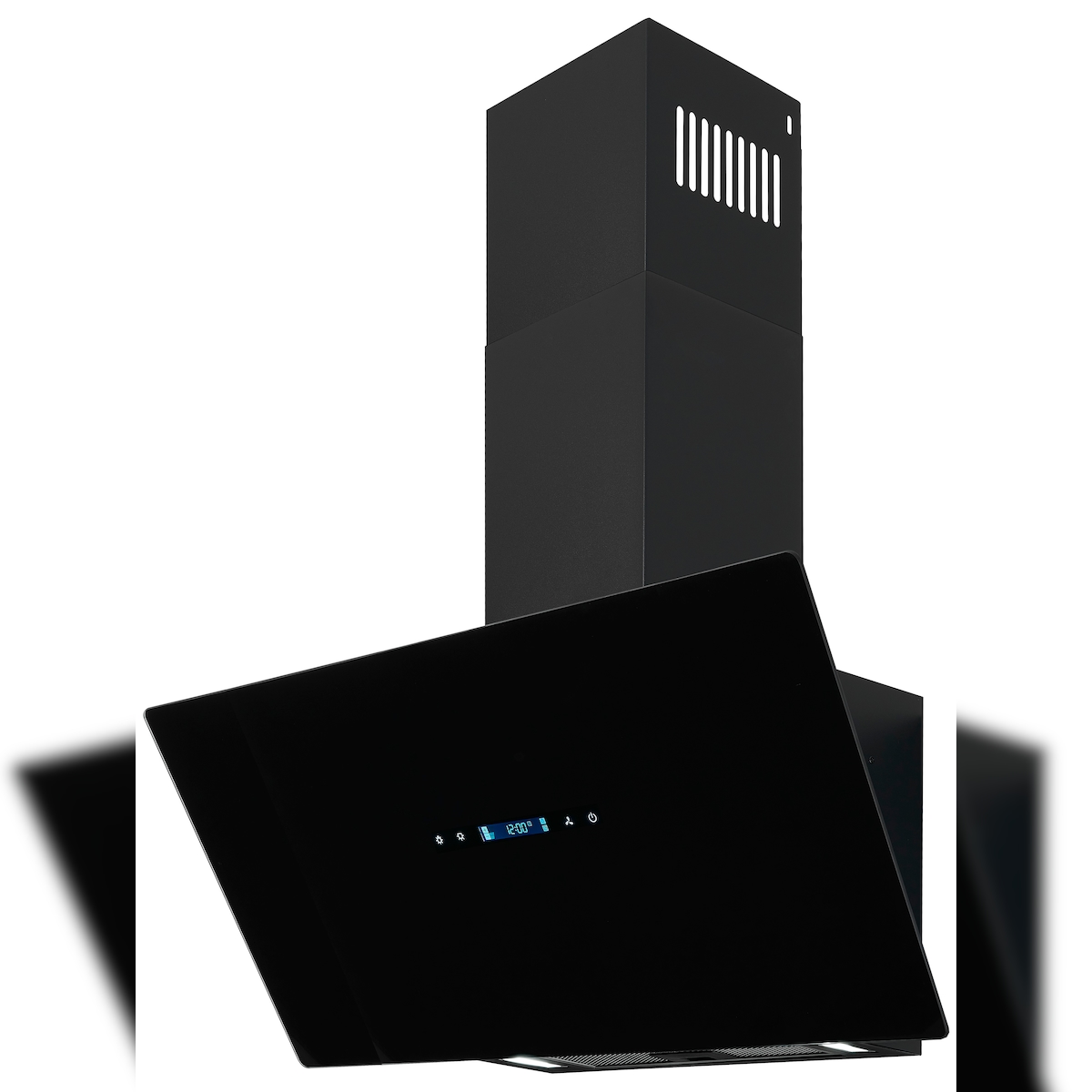 Exquisit Dunstabzugshaube KFD817-2L schwarz | LED | Touch | Metallfettfilter | 3 Leistungsstufen Image