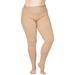 Plus Size Opaque Compression Tights for Women 20-30 mmHg - Beige 2X-Large