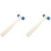 Nerve Hammer Diagnostic Equipment Practical Silicone Neurological Medical Nurse Multipurpose Percussion 2 PCS