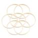 20pcs 20cm Diameter Dream Catcher Ring Creative Round Wooden Bamboo DIY Craft Tools