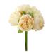 Kaloaede Artificial Flower Peony Bouquet Wedding Bouquet Flower Peony Silk Flower Hand Tied Bouquet Pink Artificial Fall Flowers Outdoor Artificial Flowers Bouquet