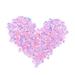 800PC 10MM Five-petal Flower Sequins PVC Clothing Decor Sequin Jewelry Accessories Clothes Patches for Hat Pants Coat Decoration (Bright Pink Color)