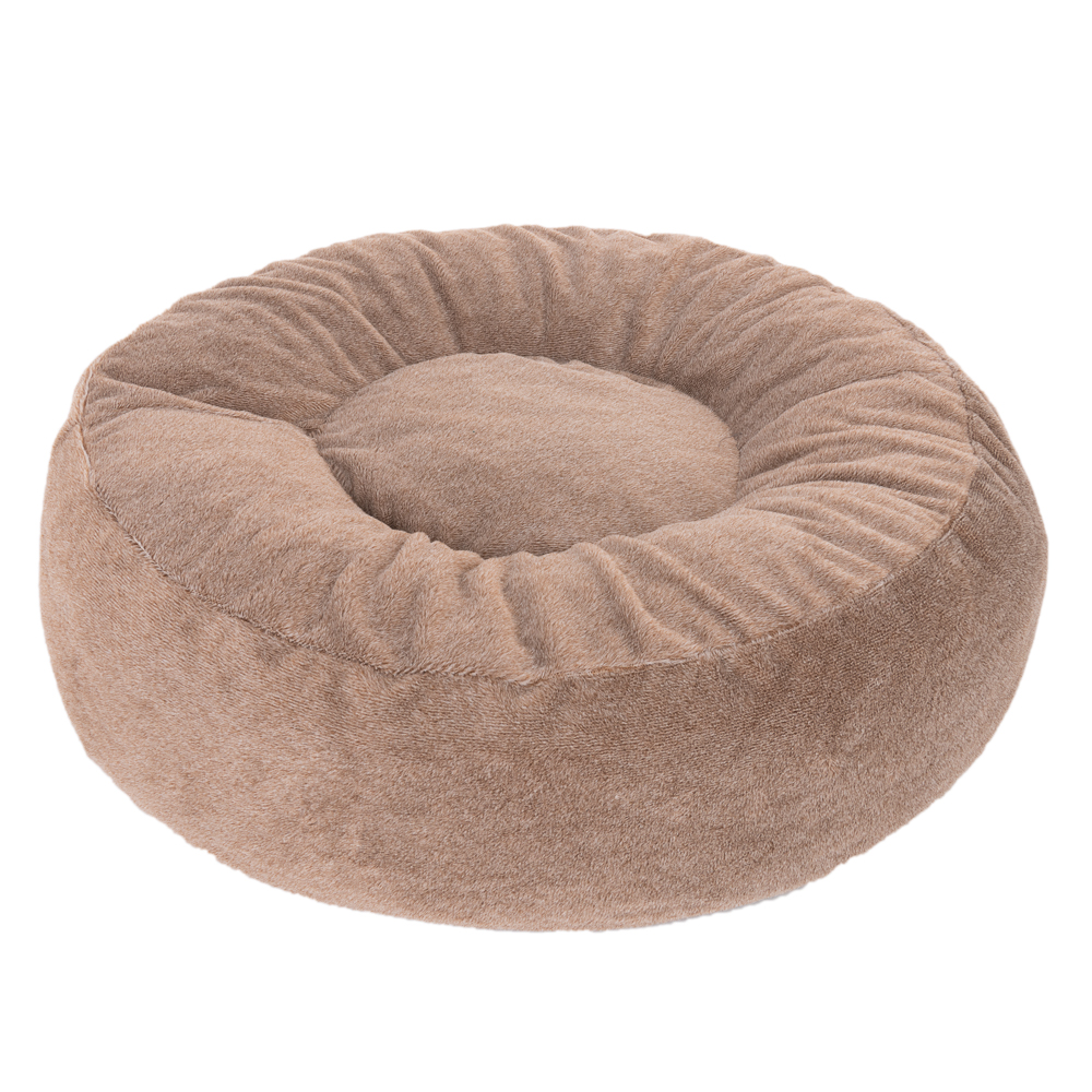 90cm Brown Replacement Cover Fluffy Dog Bed Dog Beds & Baskets