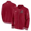 Men's Nike Red Arizona Diamondbacks Authentic Collection Full-Zip Bomber Jacket