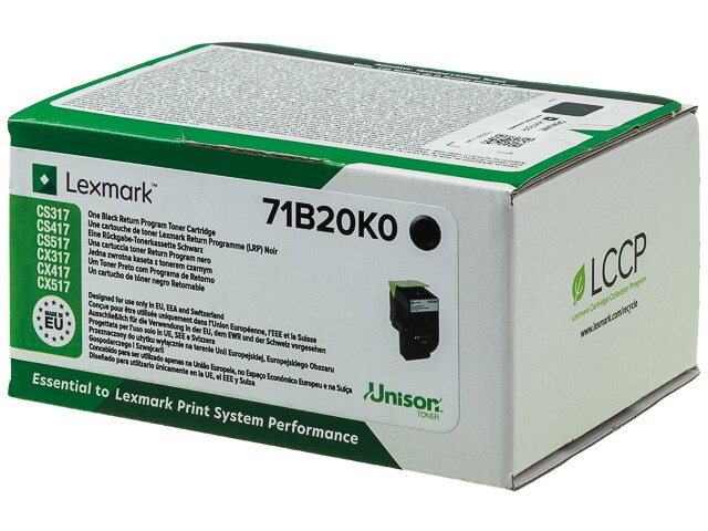 Laser/Kopierer LEXMARK 71B20K0 LEXMARK CS317 TONER BLACK RETURN Image