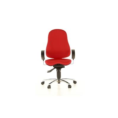 SP Topstar Wellnessstuhl / Bürostuhl SITNESS 10 Stoff rot Chrom