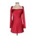 Princess Polly Casual Dress - Mini: Red Solid Dresses - Women's Size 0